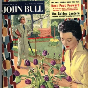 John Bull 1954 1950s UK flowers arranging magazines
