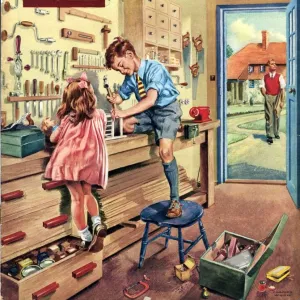 John Bull 1954 1950s UK tools diy garden sheds hobbies magazines do it yourself horticulture