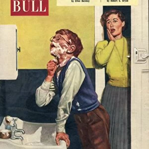 John Bull 1955 1950s UK mothers sons bathrooms magazines family