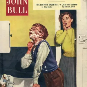 John Bull 1955 1950s UK mothers sons bathrooms magazines family