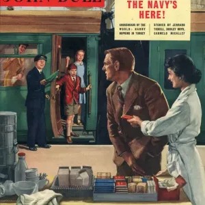 John Bull 1955 1950s UK railways stations guards refreshments magazines family