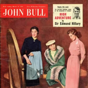 John Bull 1955 1950s UK shopping trying on clothes mothers and daughters sales assistants