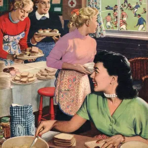 John Bull 1956 1950s UK cooking rugby tea girlfriends baking magazines