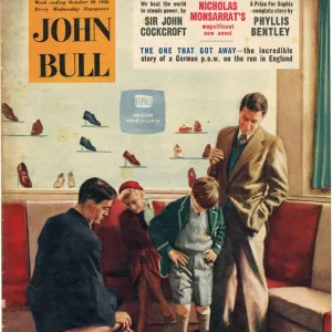 John Bull 1956 1950s UK shoes shopping magazines family