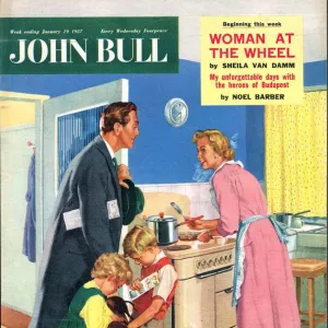 John Bull 1957 1950s UK cooking housewives housewife kitchens woman women in kitchen