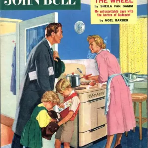 John Bull 1957 1950s UK cooking housewives housewife kitchens woman women in kitchen