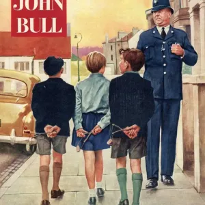 John Bull 1957 1950s UK police naughty boys magazines