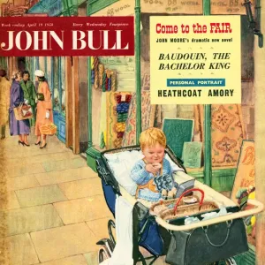 John Bull 1958 1950s UK babies prams magazines baby