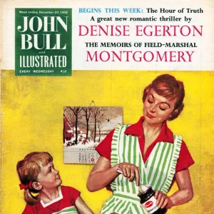 John Bull 1958 1950s UK cooking mothers and daughters baking mince pies housewife