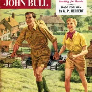 John Bull 1958 1950s UK holidays hiking walking trekking outdoors magazines hikers