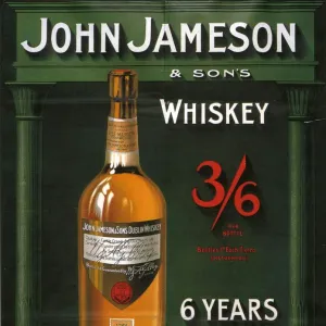 John Jameson 1906 1900s UK whisky alcohol whiskey advert Irish