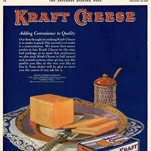 Kraft 1925 1920s USA cheese