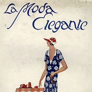 La Moda Elegante 1920s Spain cc magazines womens dresses tea coffee