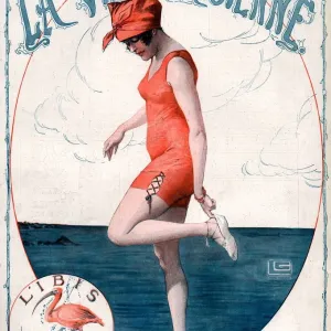 La Vie Parisienne 1910s France Georges Leonnec Illustrations Print La Vie Parisienne 1910s France Georges Leonnec Illustrations Print