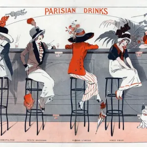 La Vie Parisienne 1912 1910s France R Prejelan illustrations women bars womens hats