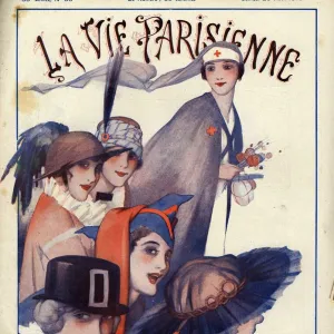 La Vie Parisienne 1915 1910s France cc womens hats