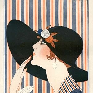 La Vie Parisienne 1918 1910s France G Barbier illustrations womens hats Georges
