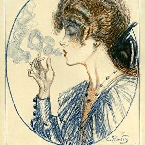 La Vie Parisienne 1918 1910s France Georges Pavis illustrations womens portraits woman