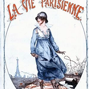 La Vie Parisienne 1918 1910s France glamour magazines Paris Eiffel Tower