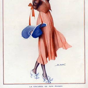 La Vie Parisienne 1918 1910s France Leo Fontan illustrations womens hats bonnets