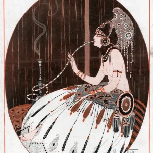 La Vie Parisienne 1918 1910s France A Vallee illustrations erotica exotic woman women