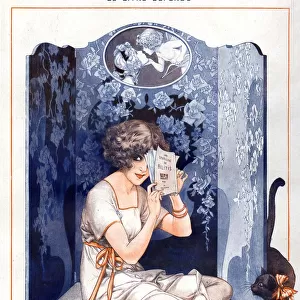 La Vie Parisienne 1919 1910s France C Herouard illustrations screens books cats book