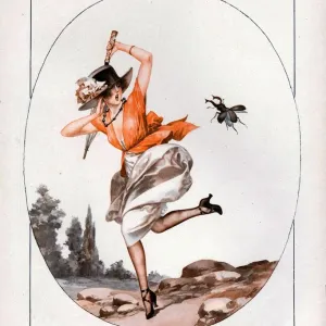 La Vie Parisienne 1919 1910s France cc shock surprise beetles frightened scared