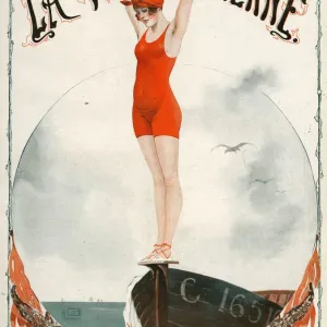 La Vie Parisienne 1919 1910s France Georges Leonnec magazines seaside holidays womens