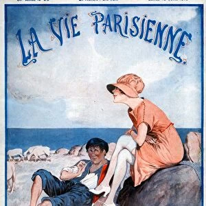 La Vie Parisienne 1919 1910s France Georges Leonnec magazines illustrations relaxing