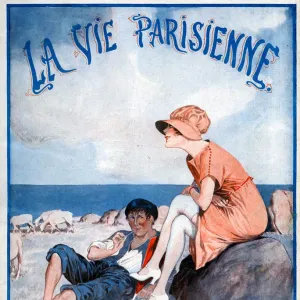 La Vie Parisienne 1919 1910s France Georges Leonnec magazines illustrations relaxing