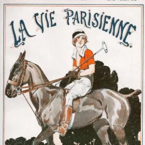 La Vie Parisienne 1919 1910s France Rene Vincent magazines horses polo riding woman