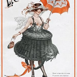 La vie Parisienne 1920 1920s France Cheri Herouard magazines umbrellas parasols