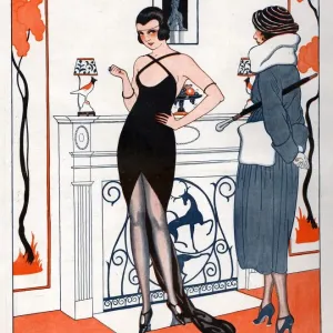 La Vie Parisienne 1920 1920s France Fabien Fabiano Illustrations womens dresses erotica