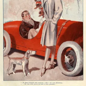 La Vie Parisienne 1920s France CC dogs sports cars