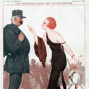 La Vie Parisienne 1920s France A Vallee illustrations police