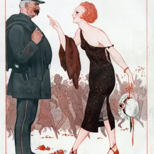 La Vie Parisienne 1920s France A Vallee illustrations police