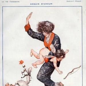 La Vie Parisienne 1922 1920s France Cheri Herouard illustrations cupids cherubs