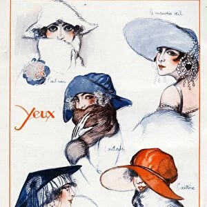 La Vie Parisienne 1922 1920s France Julien Jacques Leclerc illustrations womens portraits