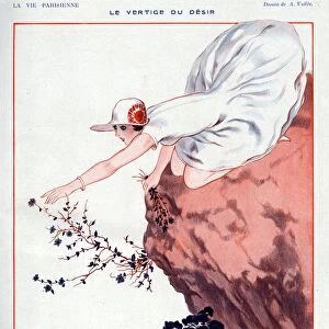 La Vie Parisienne 1923 1920s France Armand Vallee Illustrations out on a limb flowers