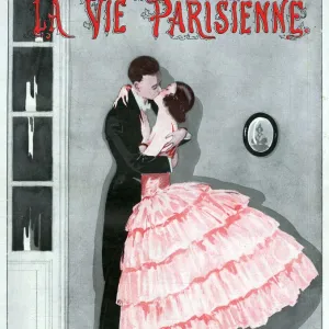 La Vie Parisienne 1923 1920s France illustrations magazines kissing hugging embracing