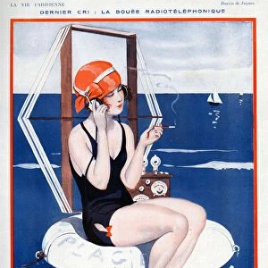 La Vie Parisienne 1923 1920s France Jaques illustrations woman womens swimming