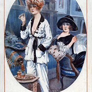 La Vie Parisienne 1923 1920s France Maurice Milliere illustrations woman women reading