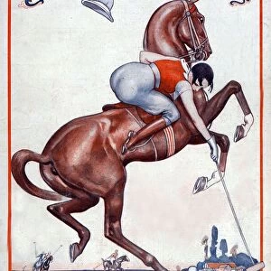 La Vie Parisienne 1923 1920s France Valdes illustrations magazines horses Polo