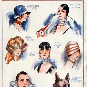 La Vie Parisienne 1924 1850s France F Fabiano illustrations womens hats portraits