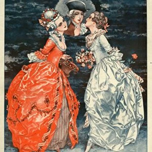 La Vie Parisienne 1924 1920s France C Herouard illustrations rivals rivalry flirting