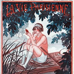 La Vie Parisienne 1924 1920s France Georges Pavis magazines mirrors make-up makeup