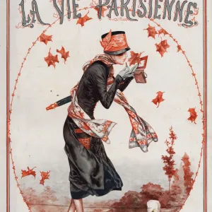 La Vie Parisienne 1924 1920s France Herouard magazines illustrations Autumn leaves