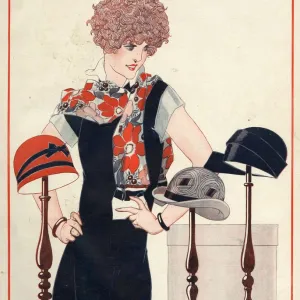 La Vie Parisienne 1924 1920s France Rene Vincent magazines hats womens shopping