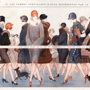 La Vie Parisienne 1924 1920s France A Vallee illustrations womens hats shoes coats