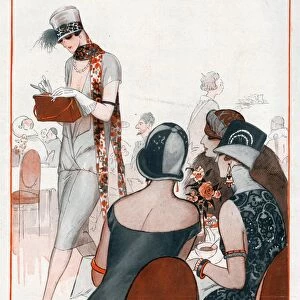 La Vie Parisienne 1924 1920s France A Vallee illustrations womens hats jealousy ladies